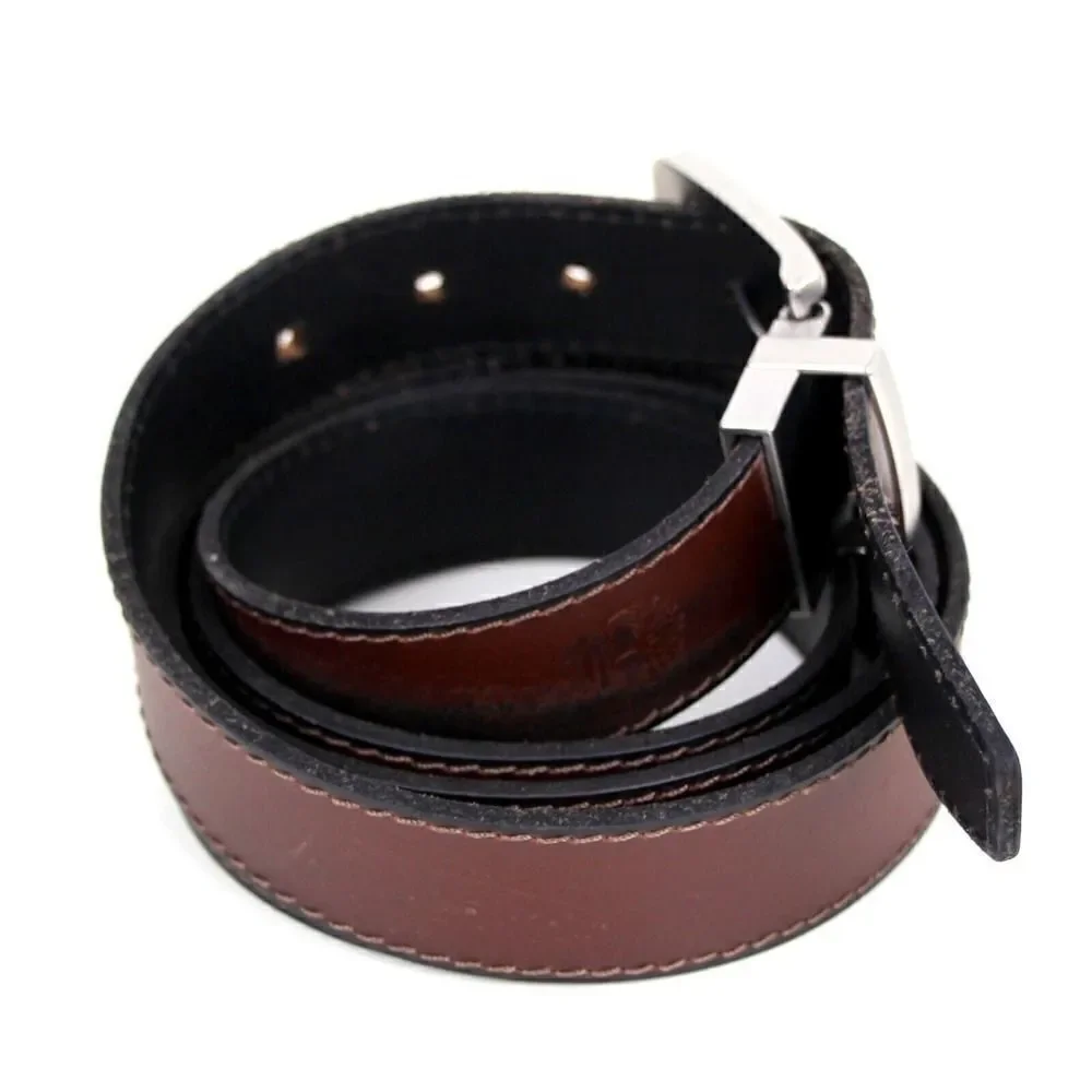 Timberland BROWN BLACK GENUINE LEATHER 1 1/8